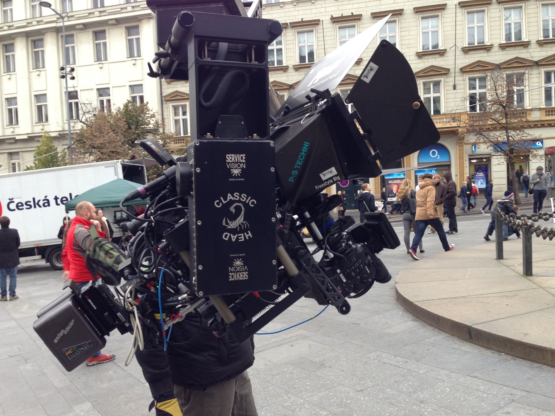 Camera on the Mythical Cinemas shoot in Prague