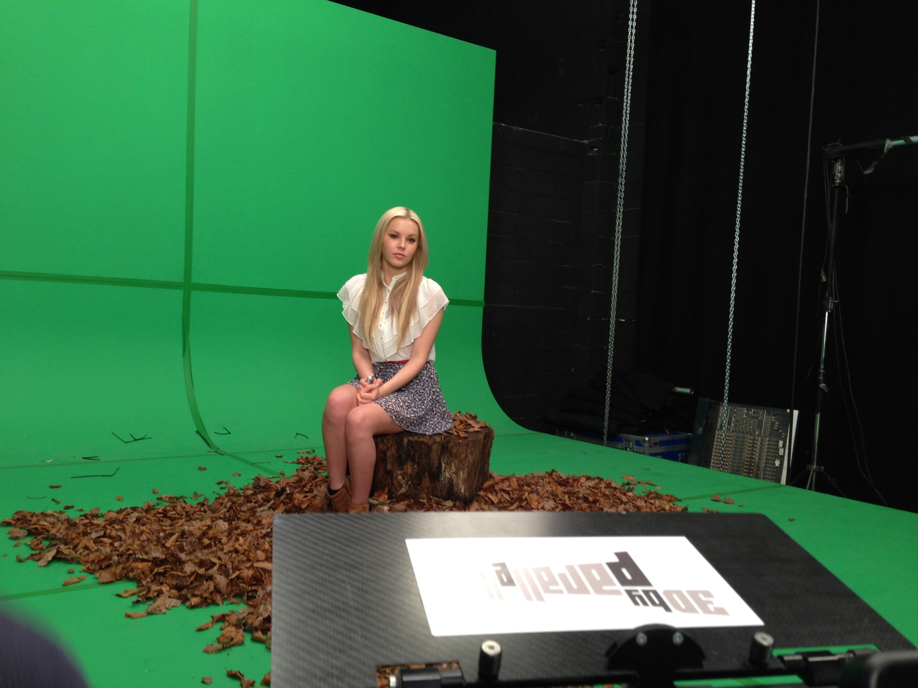 Green-screen set for Which is Witch